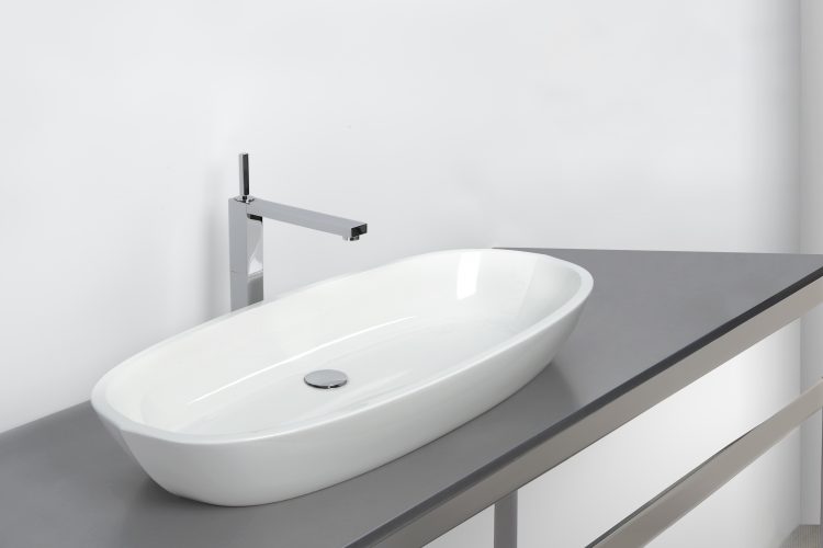 vbe836a Vessel Sink, white finish, eco friendly.