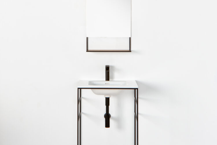 OTL-137_1 Single sink console design steel frame