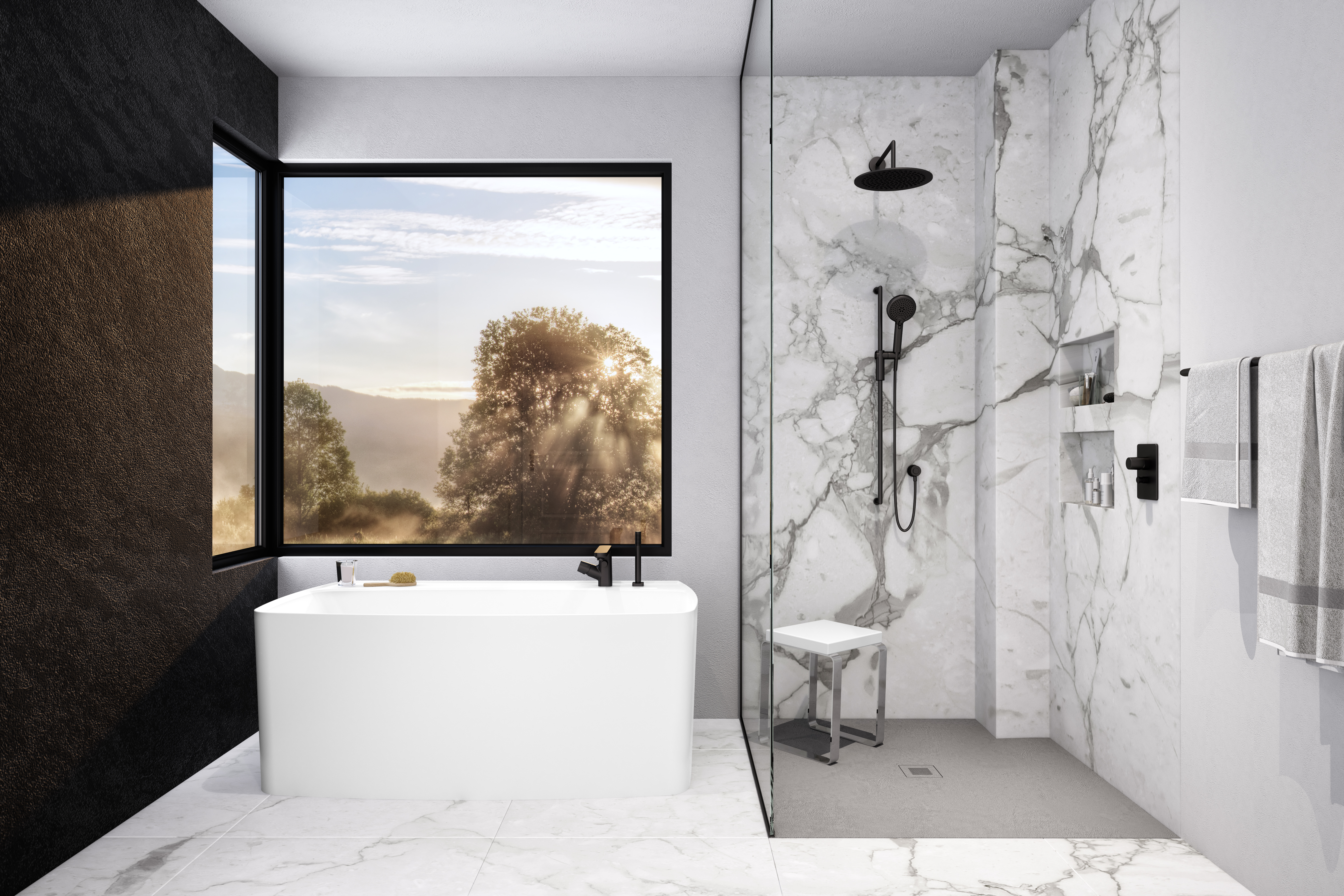 zs_wetstyle_Feel_scene_1_vue1_v8_RGB Shower bases in concrete gray, eco friendly, non slip